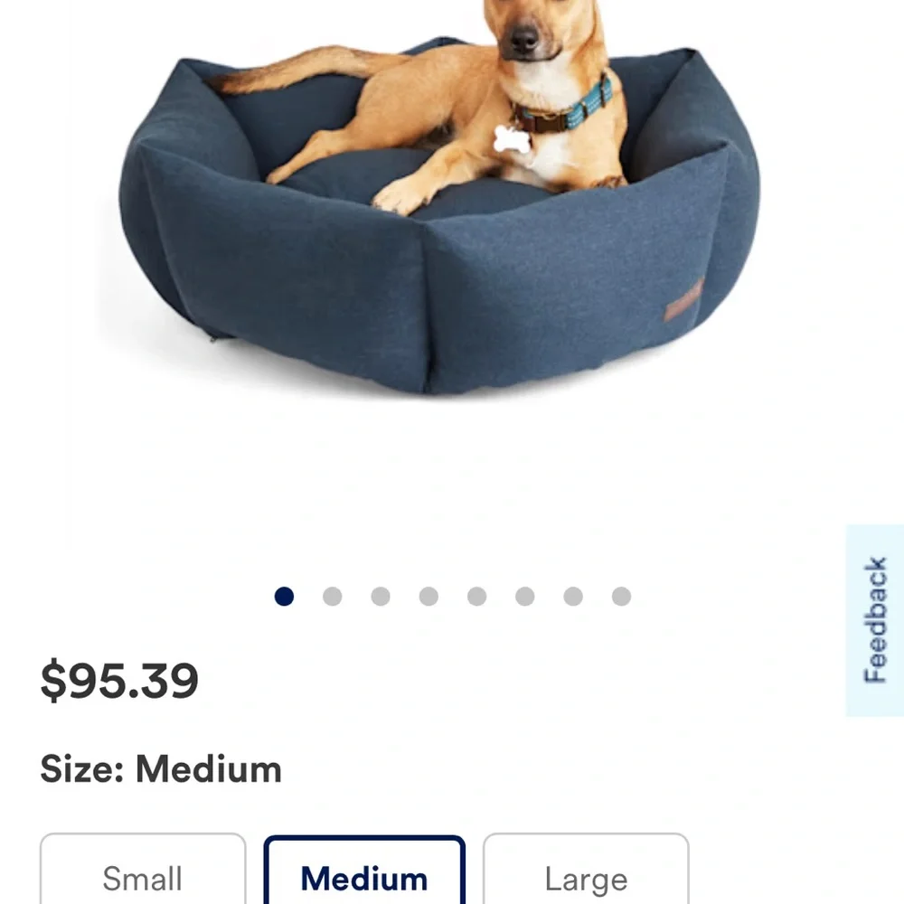 Dog bed blue Jean soft and comfy